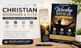 design christian custom print ready bookmark and flyers