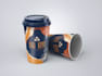 design modern paper cup, coffee cup and takeaway cup design
