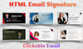 create responsive HTML email, email signature, and HTML card