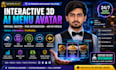 build interactive 3d ai menu avatar pos integration virtual waiter ar VR menu