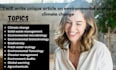 write unique article on environmental science, climate change