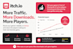 do itchio game promotion to boost traffic