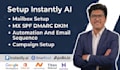 setup email account with instantly ai smartlead for cold outreach