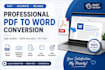 convert PDF to word accurately and manually