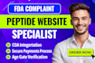 fda compliant peptide website, research peptide, woocommerce peptide website
