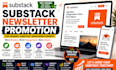 grow substack subscriber organically setup substack account, substack promotion