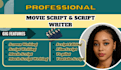 write a captivating movie script, screenplay, tv pilot and film script
