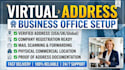 provide virtual office address, business address, and mail forwarding