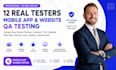 do app testing and website tesing, ipad, QA android and iphone user testing