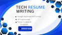 write a technical resume for IT and software professionals