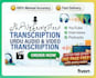 do urdu audio to text and video to text in 24h
