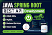 develop java spring boot rest apis and backend services