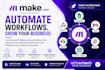 fix make com, fix make com automation, set up make com , fix make com
