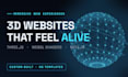 create an immersive 3d website with threejs and webgl