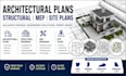 design architectural plans structural engineering drawings mep drawing site plan