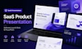 design saas product presentation, software launch deck and powerpoint