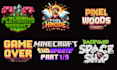 design professional pixel art logo for game, rpg and au projects