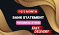 convert bank statement into financial statement
