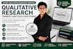 conduct qualitative analysis and thematic development