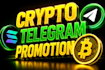 do crypto telegram promotion, telegram marketing