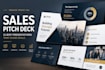 sales pitch deck, client presentation, b2b sales powerpoint design
