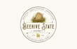 design beehive state honey label logo