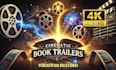 create a cinematic book trailer video