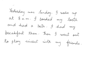 handwrite notes and letters