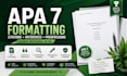 do apa 7 formatting, citations, references and proofreading