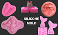 create custom silicone mold plastic injection mold slip casting mold print stl