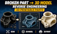 reverse engineer broken parts and create 3d printable replacement models