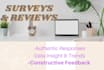 do an online survey