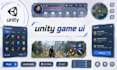 create custom unity game UI, huds, menus and interface design