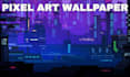create custom pixel art wallpaper and pixel art backgrounds and game art