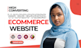 build wordpress, design and develop ecommerce by elementor builder