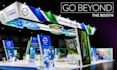 design trade show booth, exhibition stand, backdrop and booth graphics