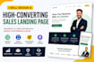 design a high converting sales landing page
