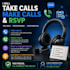 take calls, make calls, manage rsvps and appointments