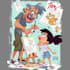draw a full cartoon illustration