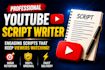 write engaging youtube video scripts and content