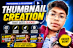 design high CTR youtube thumbnails