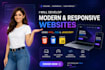 create pixel perfect responsive HTML CSS javascript website
