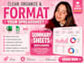clean messy excel and google sheets data