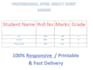 design html result sheet