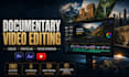do documentary style and youtube video editing