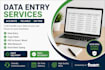 do accurate data entry, copy paste and web research
