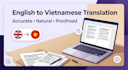 manually translate english to vietnamese