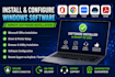 install and configure windows software remotely