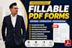 create professional fillable PDF forms and editable pdfs