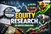 create a professional equity research report with valuation